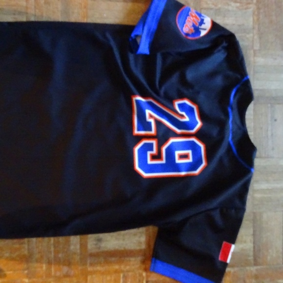 ATHLETICS INTERNATIONAL METS MILTON JERSEY  BUTTON UP TOP - Picture 3 of 3